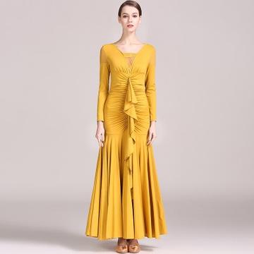 Long Crepe Ballroom Practice Dress PRA 087_SALE