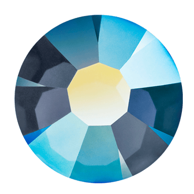 Preciosa Crystal Flat Back Light Graphite AB and Light Graphite