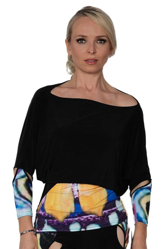 Women's practice dance and fitness top