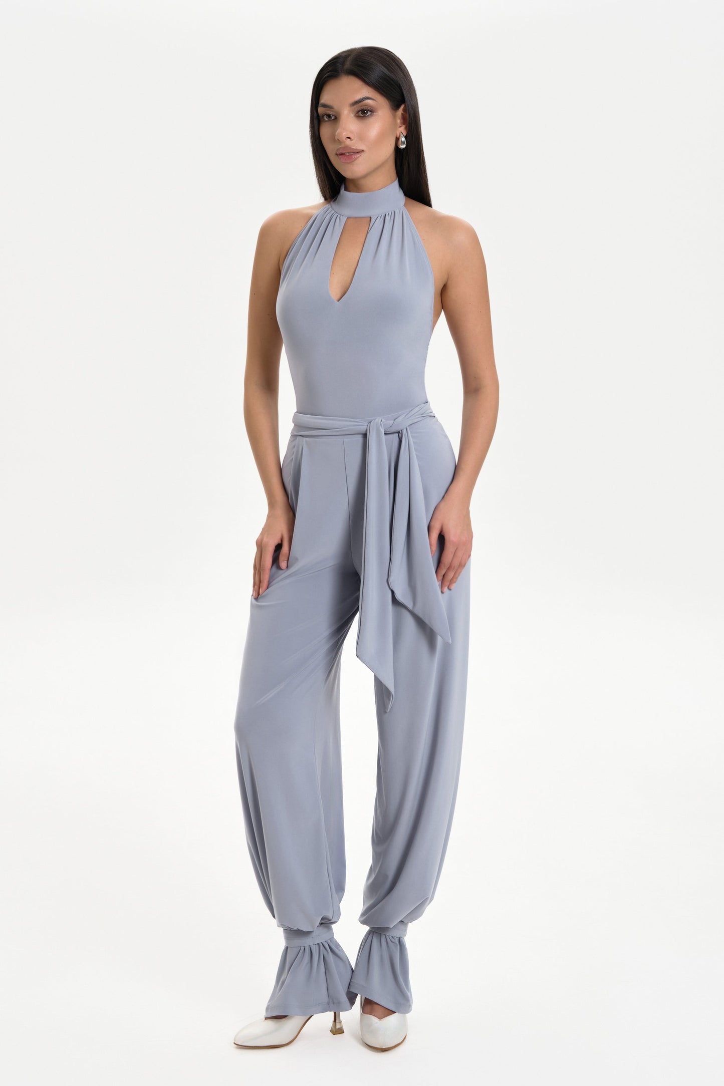Danza Soft Grey ankle straps for trousers Pra 1674