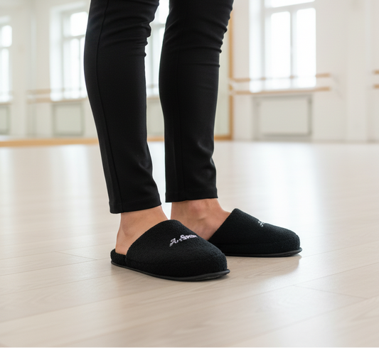 Ray Rose ArtSport Black Slippers
