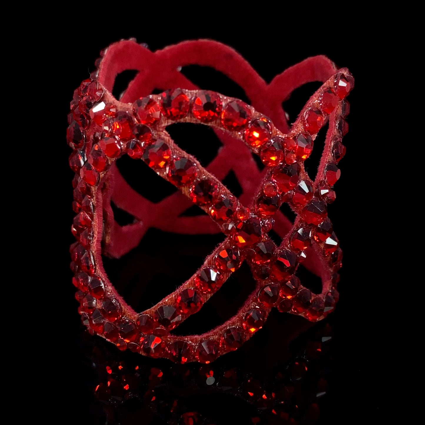 Red bracelet for Latin and ballroom dance