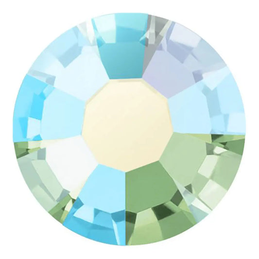 Preciosa Crystal Flat Back Chrysolite AB and Chrysolite