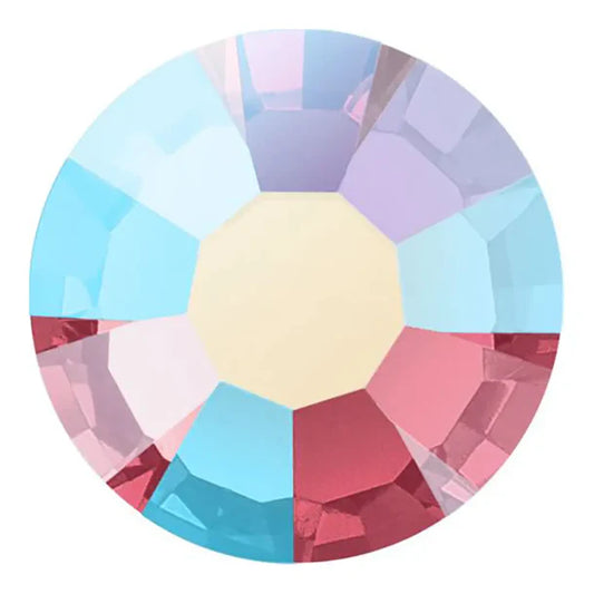 Preciosa Crystal Flat Back Indian Pink AB and Indian Pink