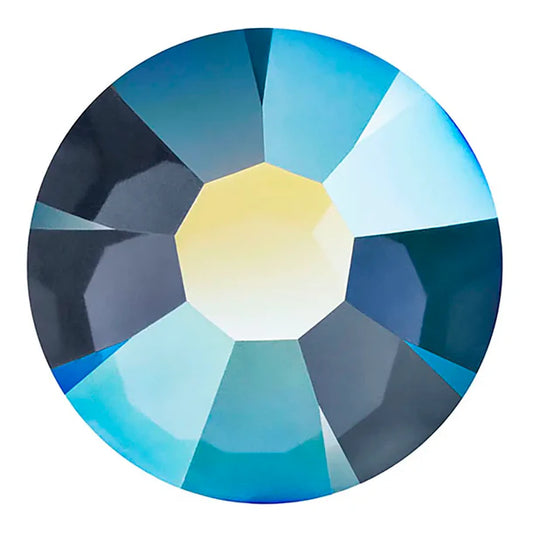Preciosa Crystal Flat Back Light Graphite AB and Light Graphite