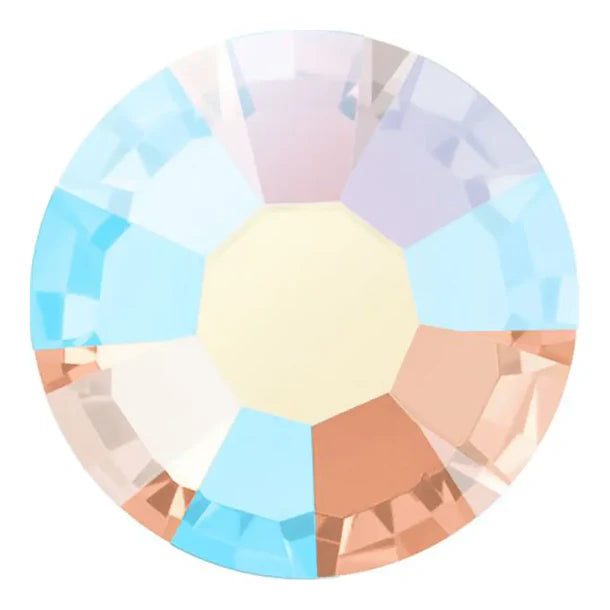 Preciosa Crystal Flat Back Light Peach AB and Light Peach