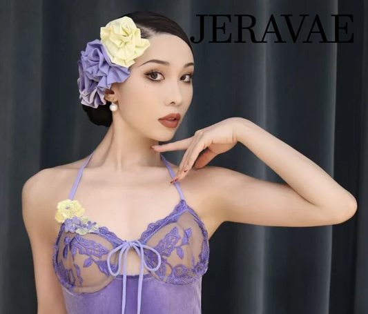 3 Piece Flower Hair Clip Combined Front View