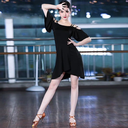 Women's Off the Shoulder Latin Dress Pra 1483