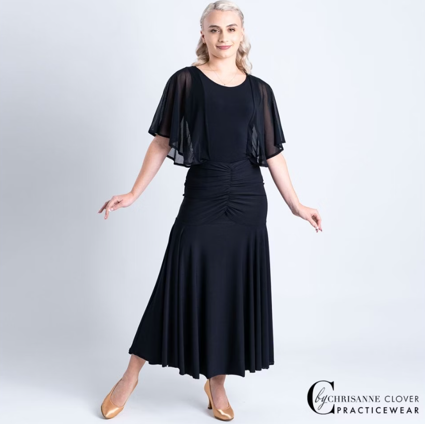 Women's black dance top