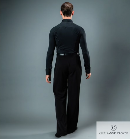 Bodysuit shirt in black for men