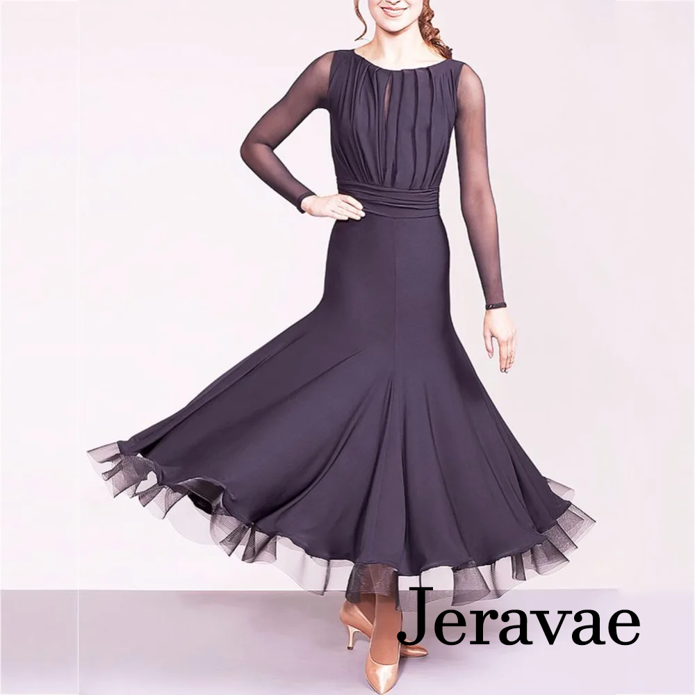 Black Ballroom Dress PRA 1087 in Stock