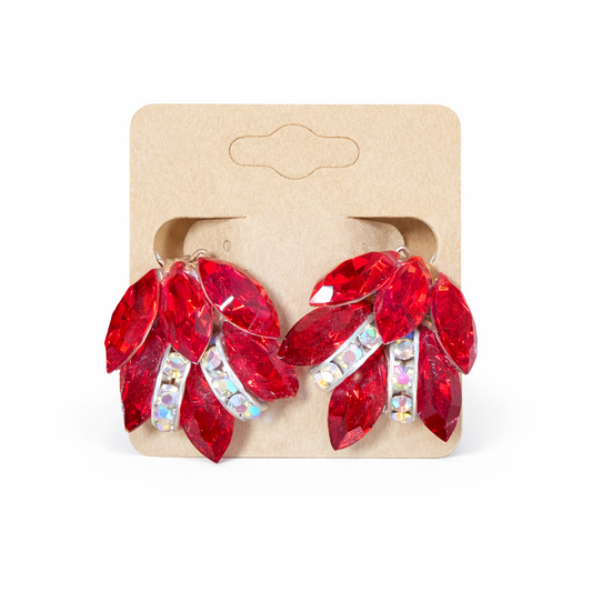 Clip on Cluster Earrings E028