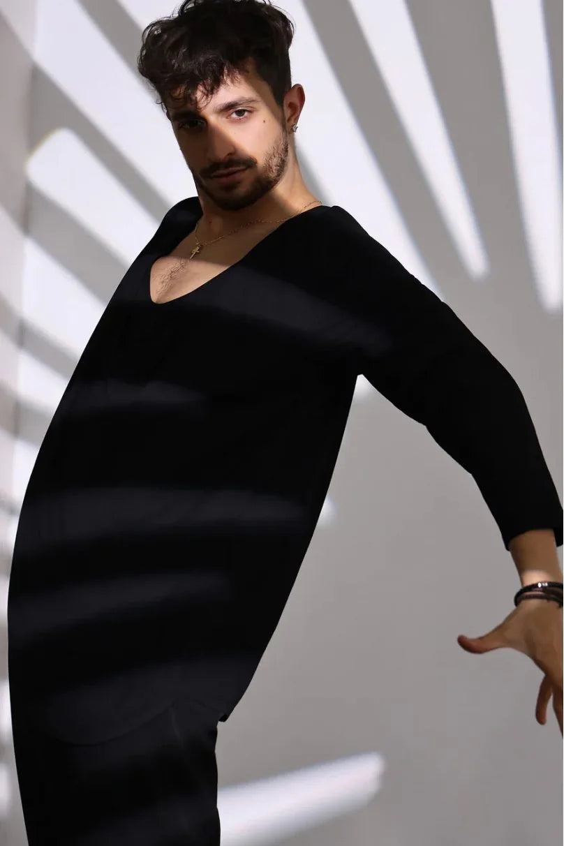 JERAVAE Men's Latin Shirt M114F