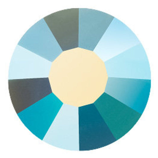 Preciosa Crystal Flat Back Turquoise AB and Turquoise