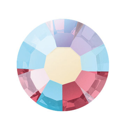 Preciosa Crystal Flat Back Indian Pink AB and Indian Pink