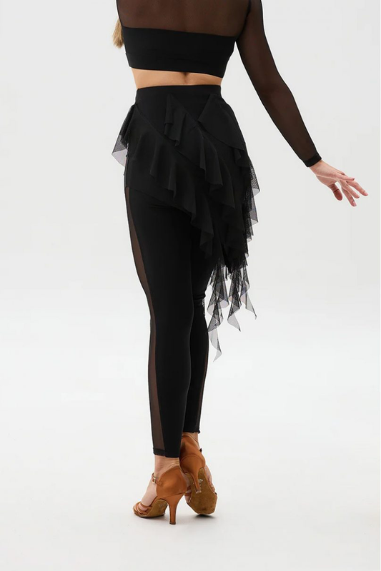Ladies Dance Leggings with Mesh Details Pra 1387