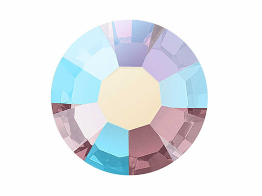 Preciosa Crystal Flat Back Light Burgundy AB and Light Burgundy