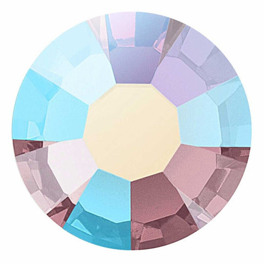 Preciosa Crystal Flat Back Light Burgundy AB and Light Burgundy