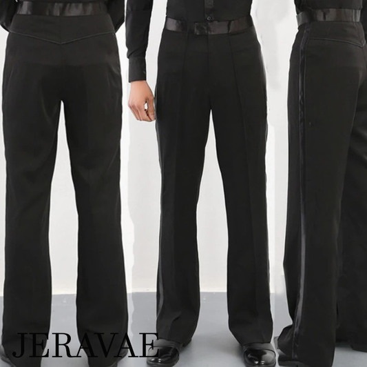Men's Dance Pants with Satin Details