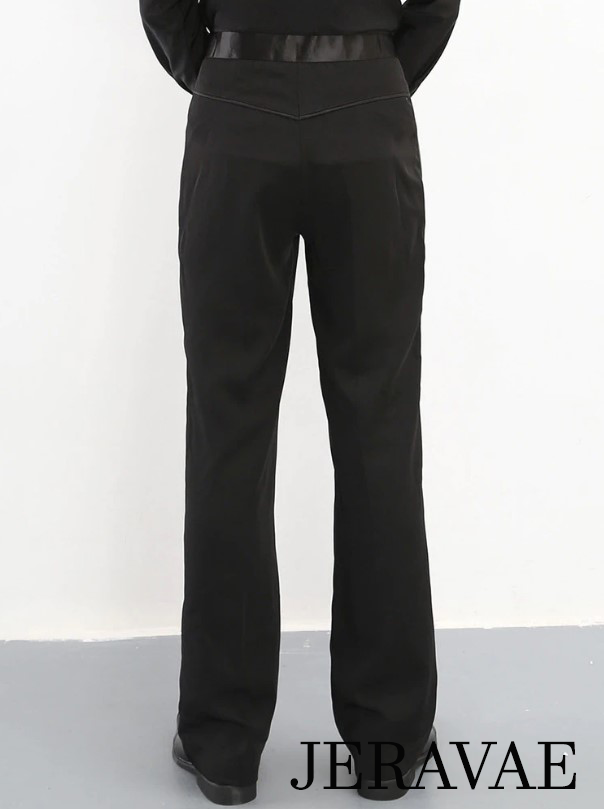 Men's Black Latin or Ballroom Dance Pants
