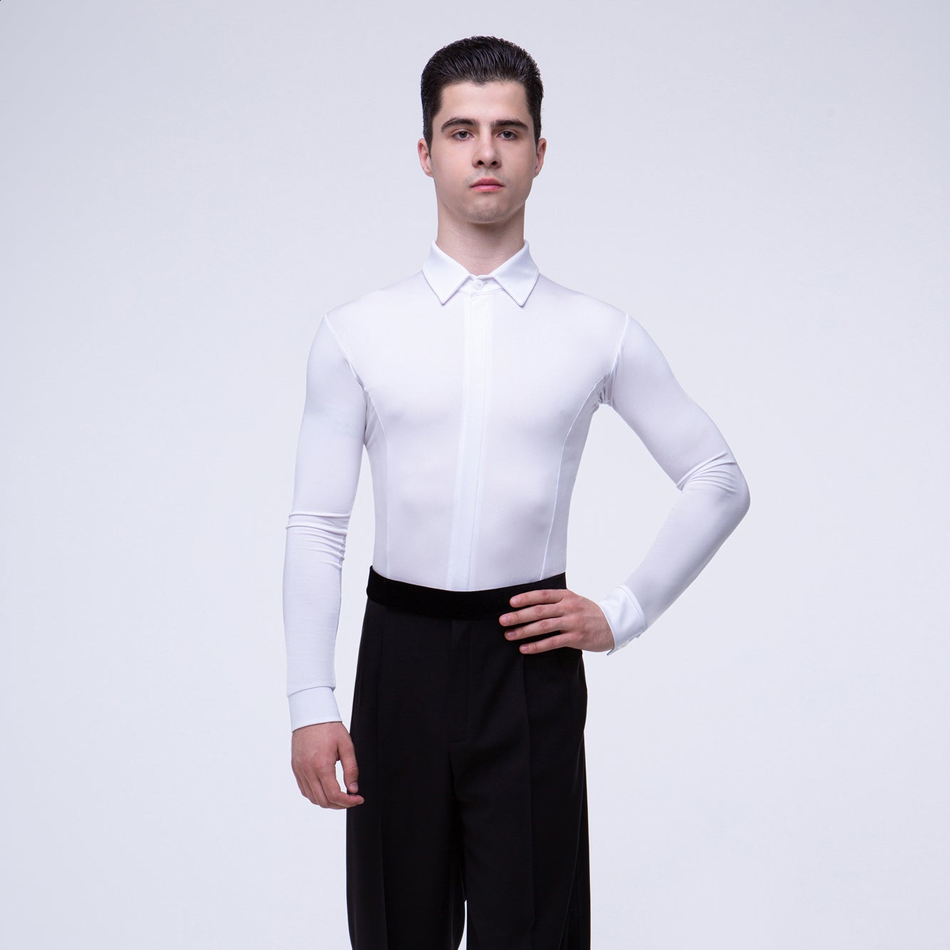 mens dress shirt bodysuit MS074 Mens Jersey Shirt Bodysuit with buttons and collar