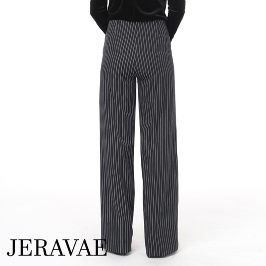 Pinstriped Latin or Ballroom Dance Dress Pants for Women PRA 153