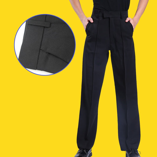 boys latin or ballroom performance pants with pockets