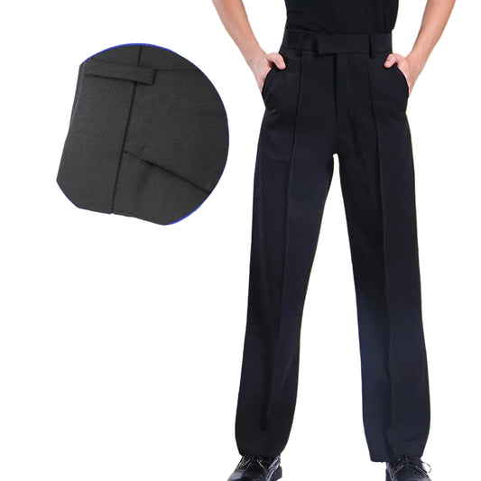 boys latin or ballroom performance pants with pockets