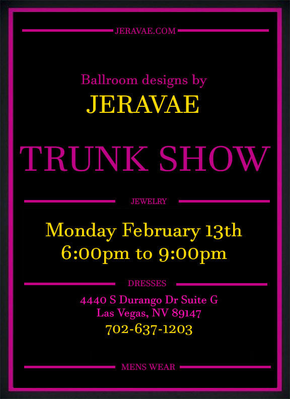 Trunk show Feb 13th!