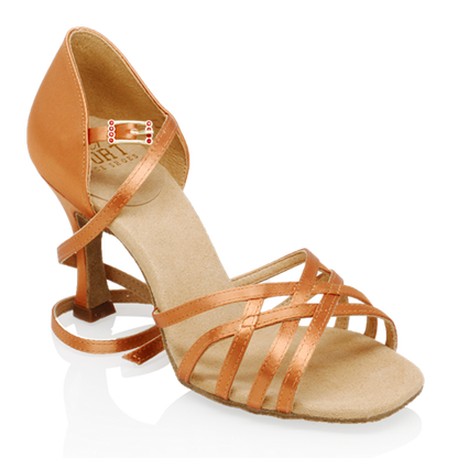 Ray Rose H860-X Kalahari Light Tan Satin Ladies Latin Dance Shoes