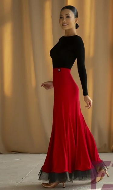 JERAVAE Ballroom Skirt Pra 1154F