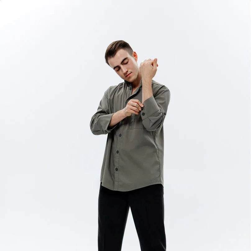 JERAVAE Men's Latin Shirt M109F