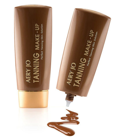 Aery Jo tanning makeup for ballroom dance competition