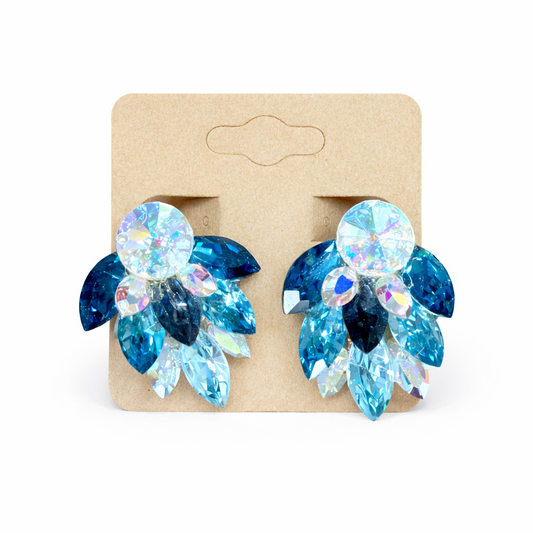 Clip on Cluster Earrings E028