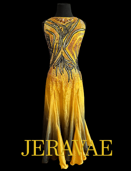 yellow ballroom dress