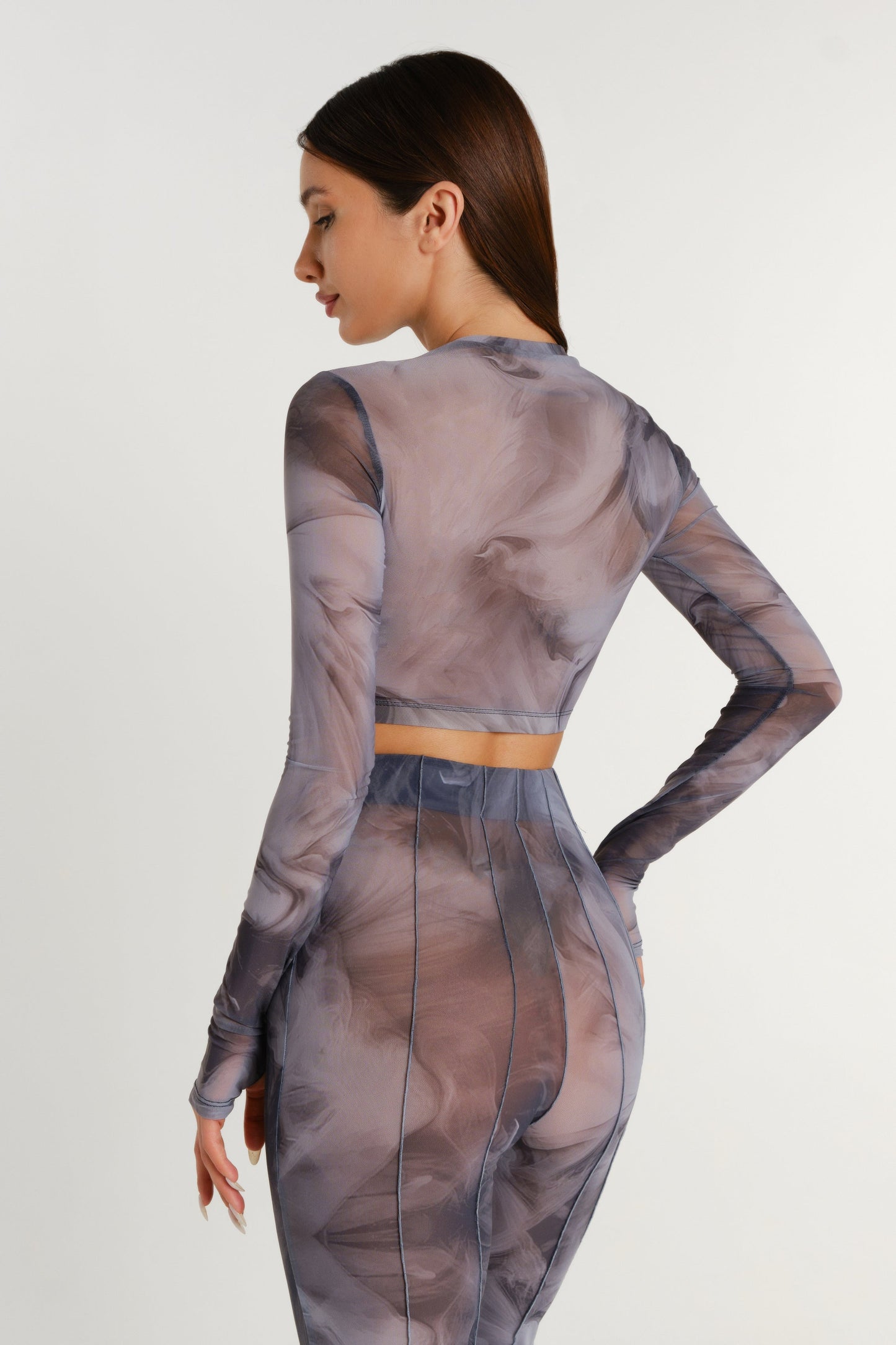 Danza Trousers Gaia Grey Pra 1697