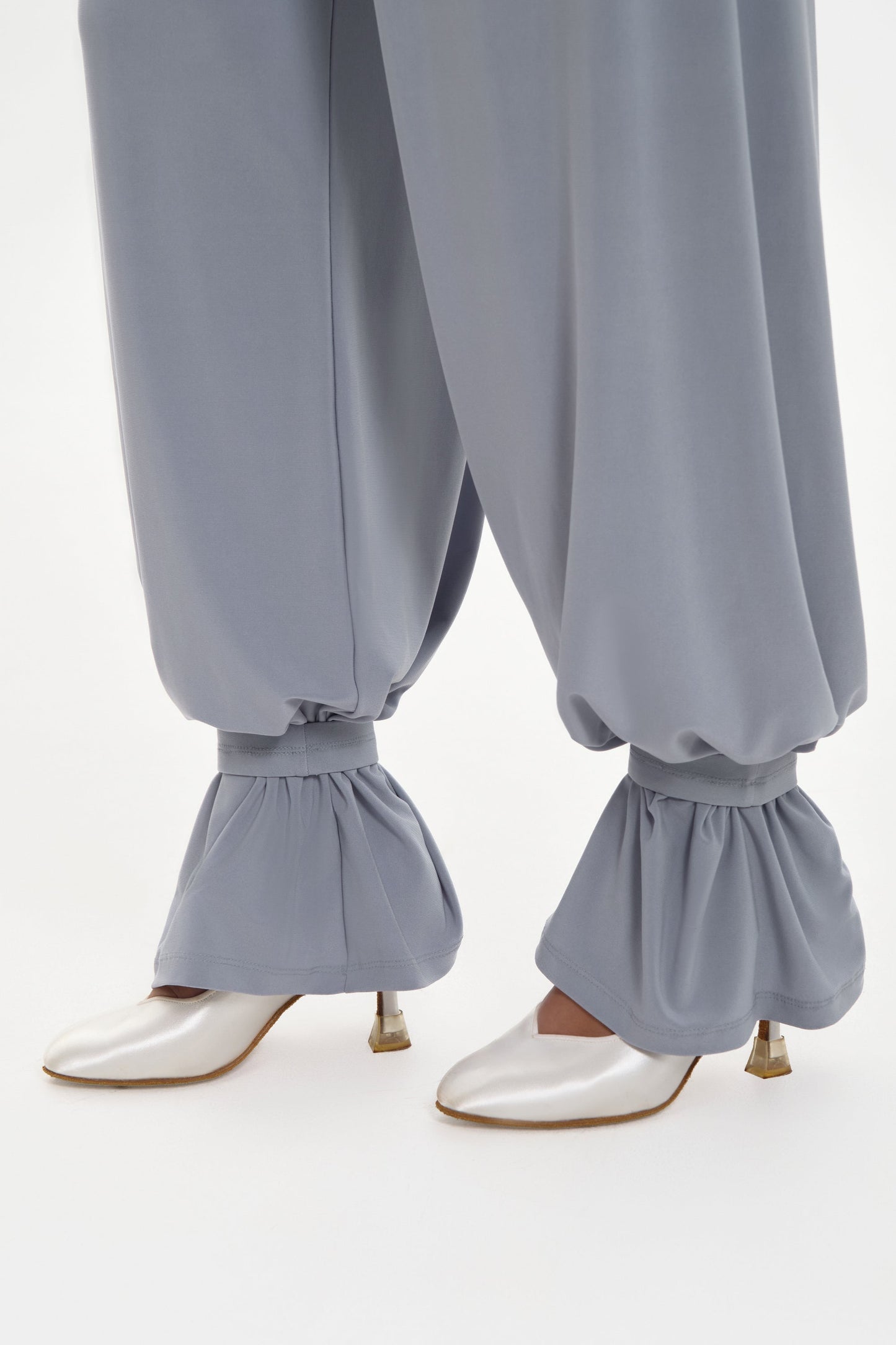 Danza Soft Grey ankle straps for trousers Pra 1674