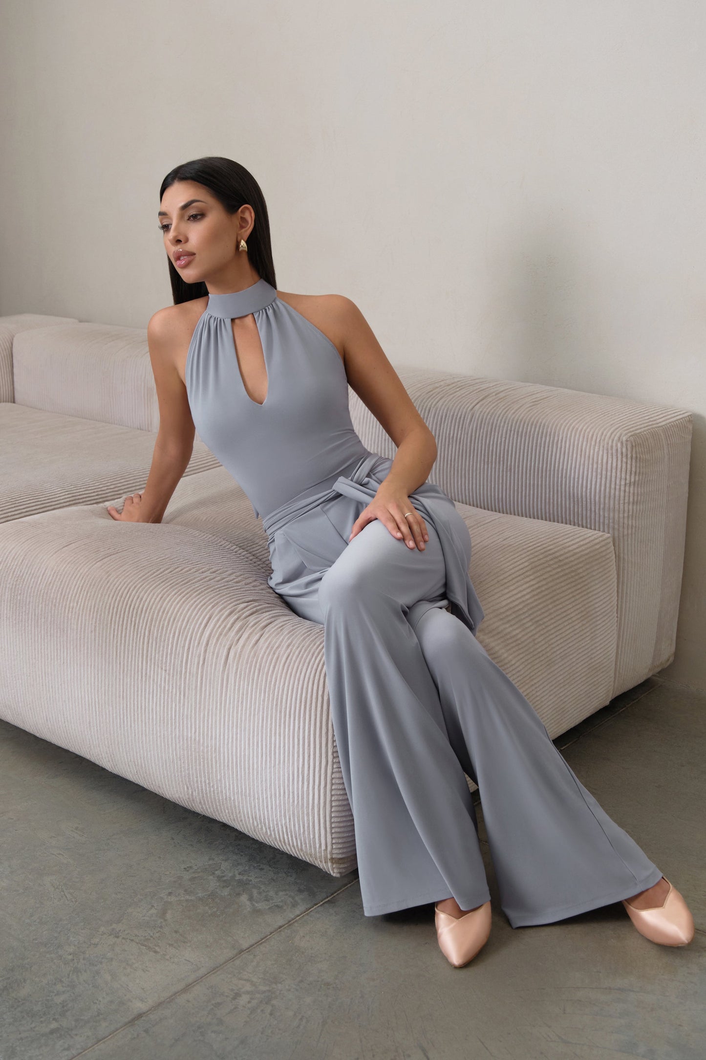 Danza Trousers Mason Soft Grey Pra 1673