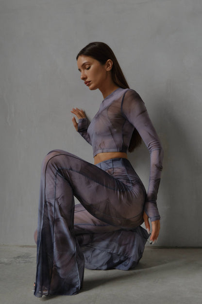 Danza Trousers Gaia Grey Pra 1697