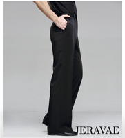 Men's Latin or Ballroom Dance Pants with Pockets and Belt Loops Available in White and Black MP10 in Stock