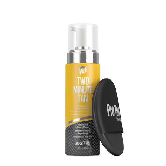 Two Minute Tan Sunless Bronzer with Instant Color and Applicator Sponge In Stock