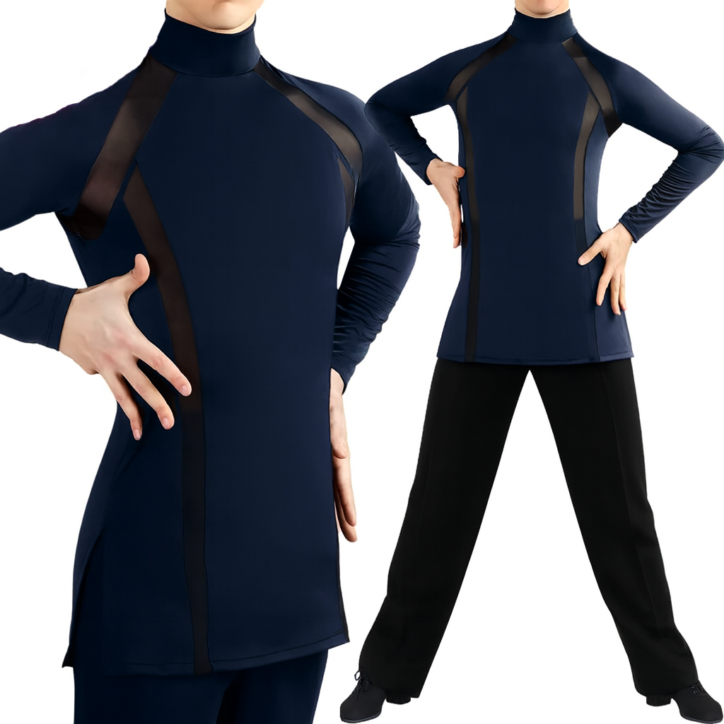 JERAVAE Men's Latin Shirt M007