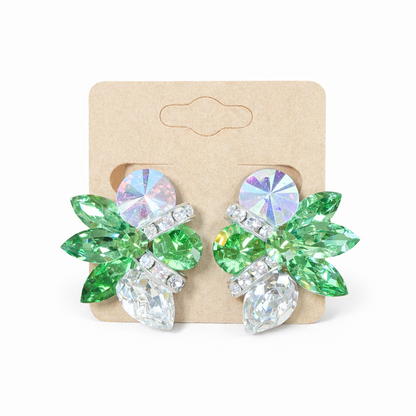 Clip on Cluster Earrings E028