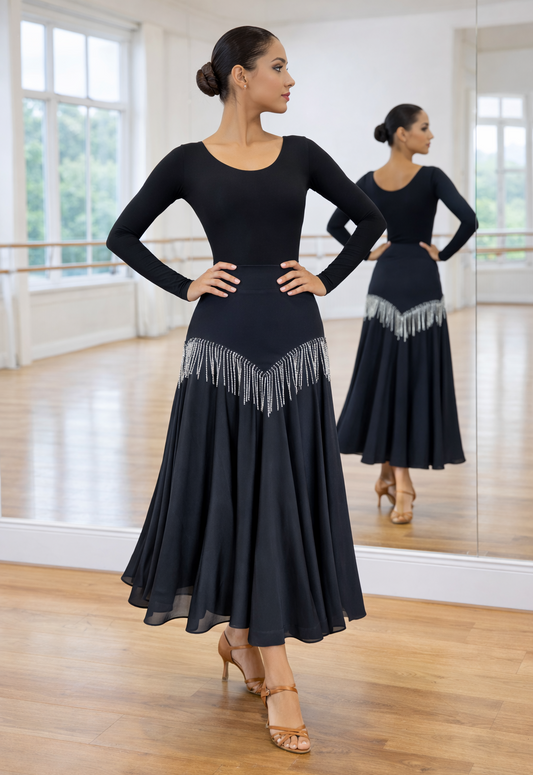 JERAVAE Ballroom Skirt Pra 1076_SALE