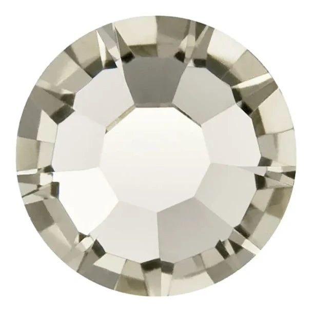 Preciosa Crystal Flat Back Black Diamond AB and Black Diamond
