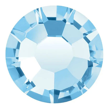 Preciosa Crystal Flat Back Aquamarine AB and Aquamarine