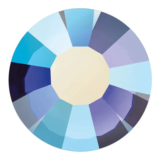 Preciosa Crystal Flat Back Dark Indigo AB and Dark Indigo