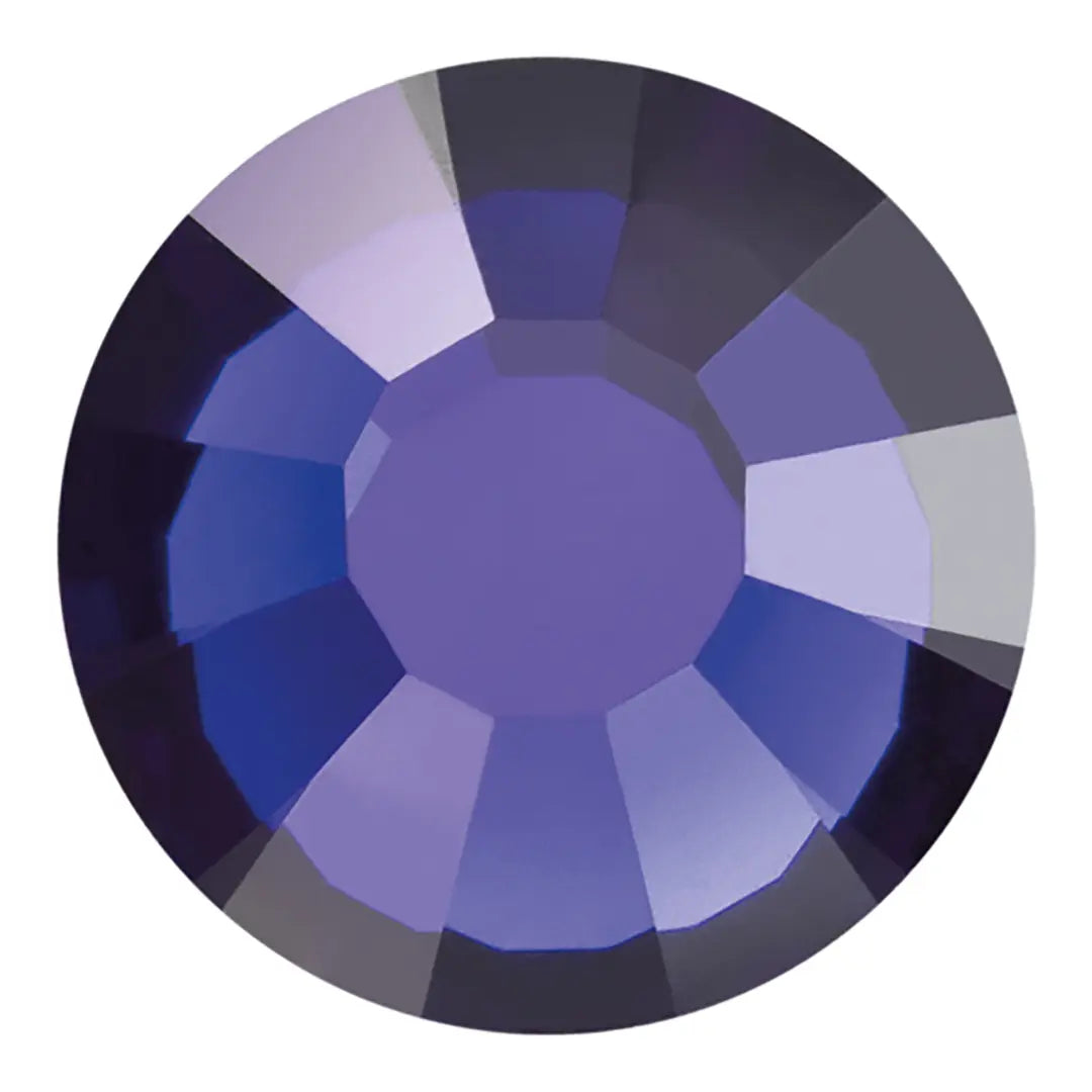 Preciosa Crystal Flat Back Dark Indigo AB and Dark Indigo