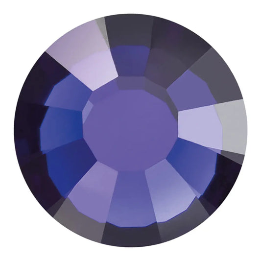 Preciosa Crystal Flat Back Dark Indigo AB and Dark Indigo