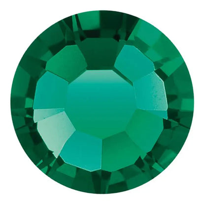 Preciosa Crystal Flat Back Emerald AB and Emerald